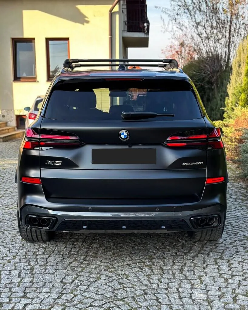 BMW X5 BLACK SAPPHIRE FOLIA PPF - BMW X5 G05 OKLEJANIE FOLIA PPF OCHRONA LAKIERU MROZENIE LAKIERU STEALTH PPF BLACK SAPPHIRE
