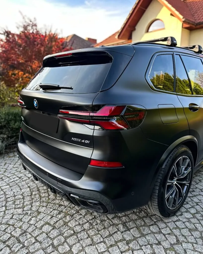 BMW X5 BLACK SAPPHIRE FOLIA PPF - BMW X5 G05 OKLEJANIE FOLIA PPF OCHRONA LAKIERU MROZENIE LAKIERU STEALTH PPF BLACK SAPPHIRE