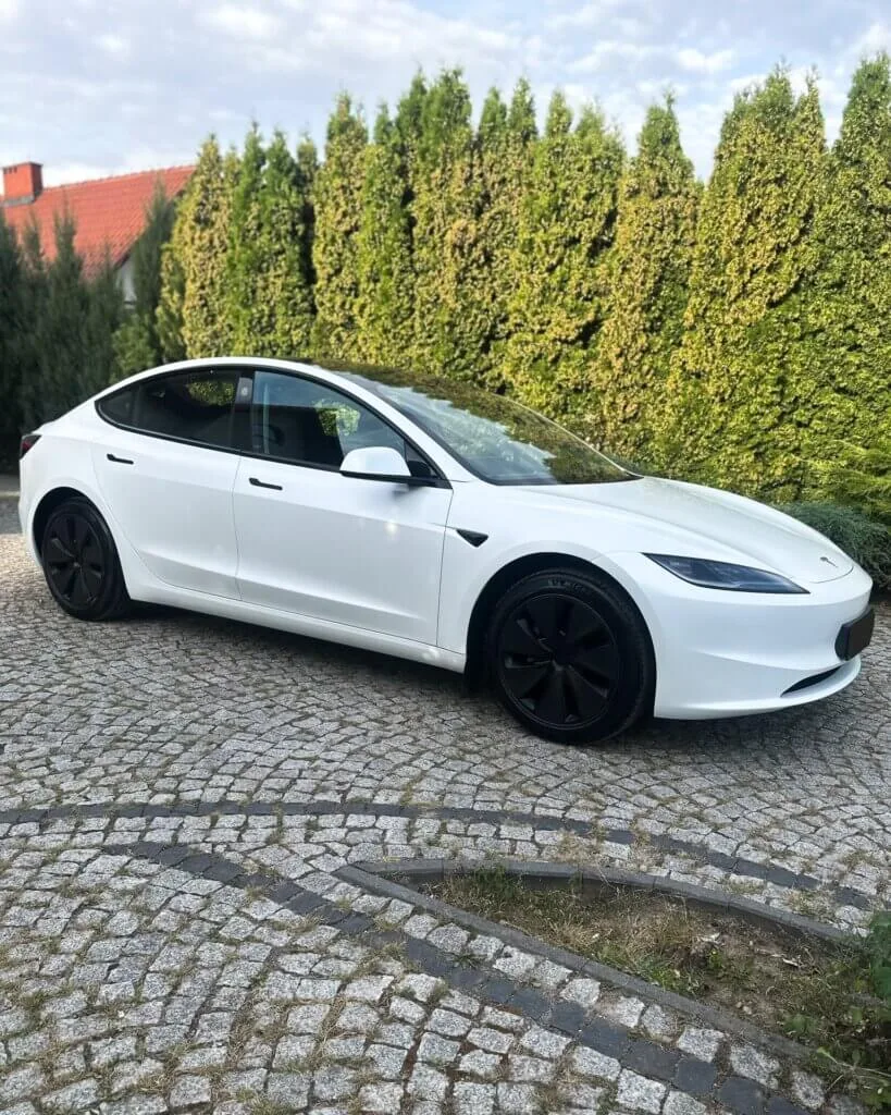 Tesla 3 Mrożenie lakieru