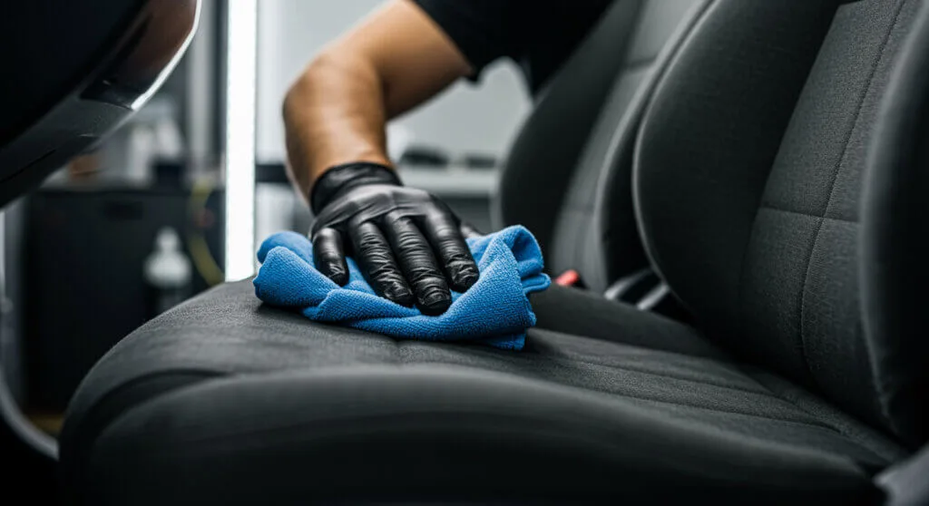 Usuwanie trudnych plam z tapicerki materiałowej