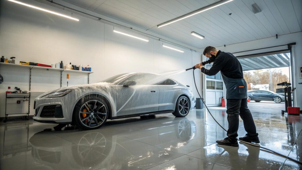 Jak bezpiecznie myć auto z folią bezbarwną PPF na myjni bezdotykowej