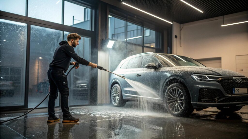 Jak bezpiecznie myć auto z folią bezbarwną PPF na myjni bezdotykowej