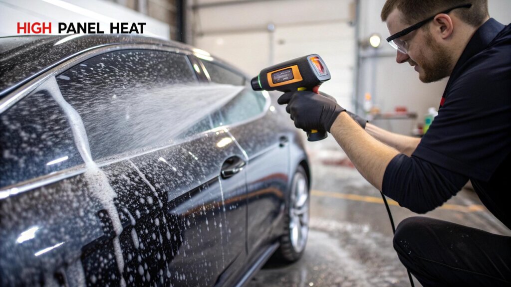 Mycie auta w pełnym słońcu – dlaczego to największy błąd?