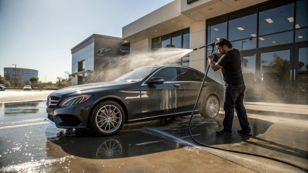 Mycie auta w pełnym słońcu – dlaczego to największy błąd?