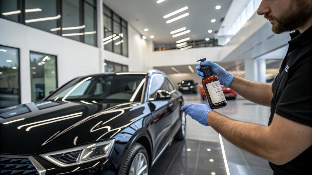 Usuwanie plam z napojów i jedzenia z podsufitki