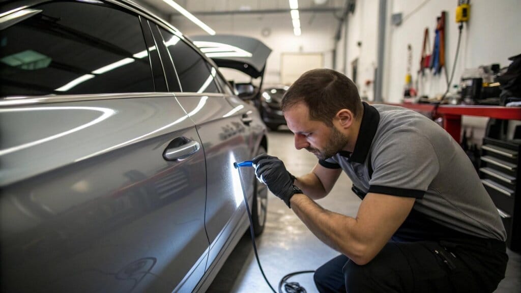 Usuwanie wgnieceń bez lakierowania (PDR) – jak naprawić auto po gradobiciu?