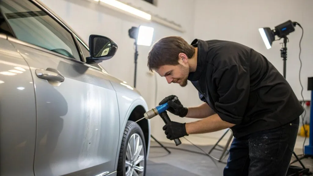 Usuwanie wgnieceń parkingowych metodą PDR – szybko i bez szpachli