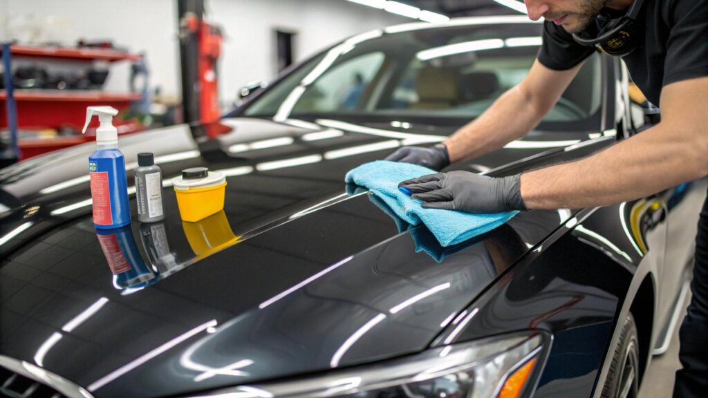 Czy folię do zmiany koloru można polerować i woskować?