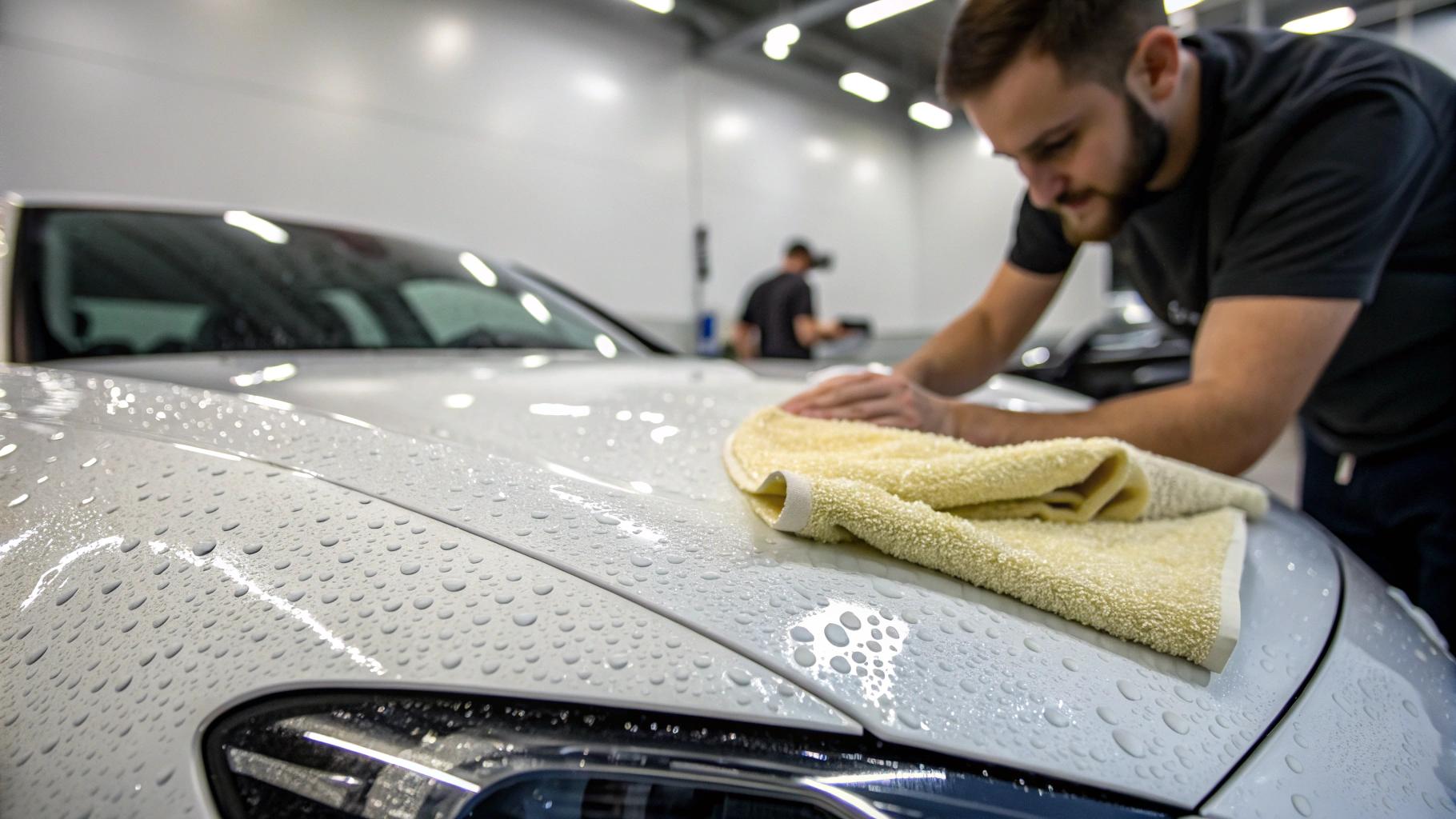 Czy folię do zmiany koloru można polerować i woskować?