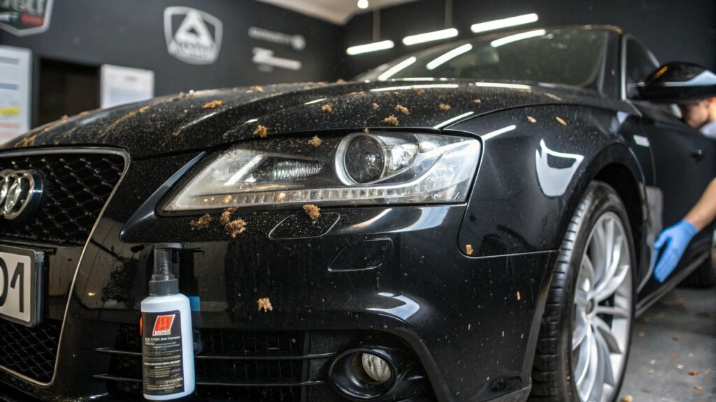Usuwanie owadów z przodu auta – jakie produkty są bezpieczne dla lakieru?