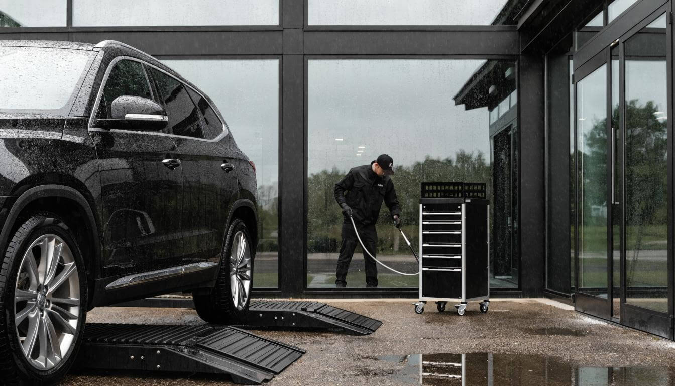Detailingowe czyszczenie podwozia na podnośniku – dlaczego to standard w autach premium?