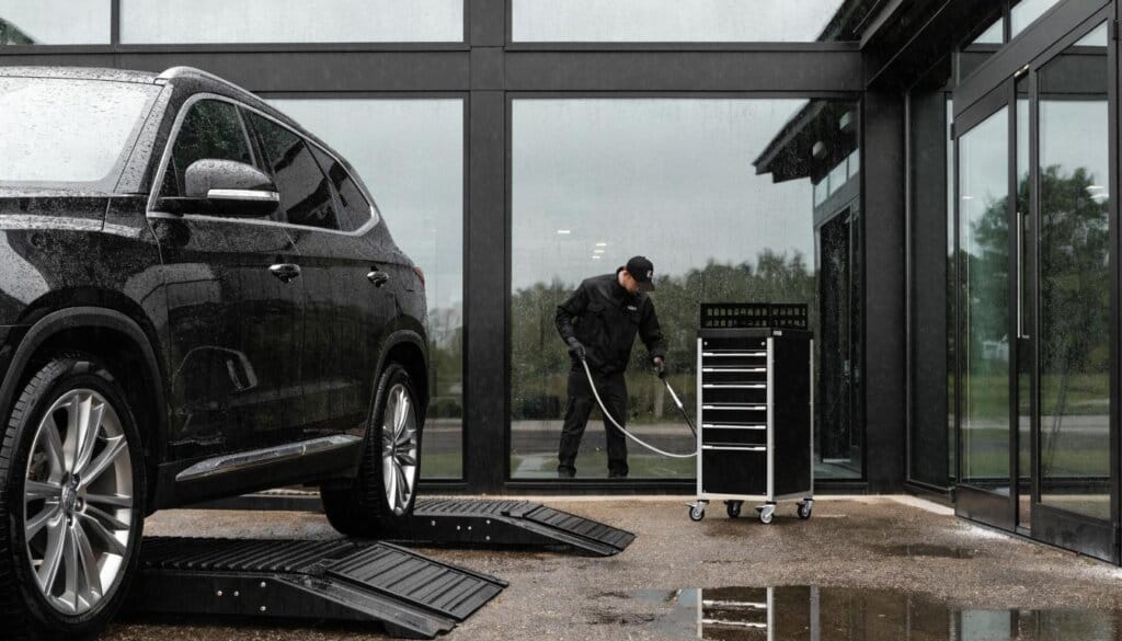 Detailingowe czyszczenie podwozia na podnośniku – dlaczego to standard w autach premium?