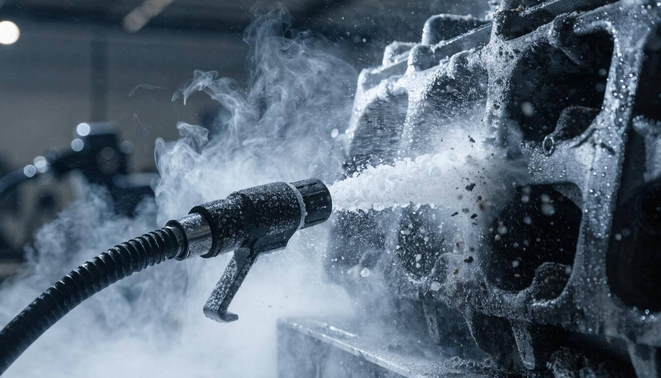Dry Ice Cleaning (Suchy lód) – rewolucja w czyszczeniu silników i podwozi