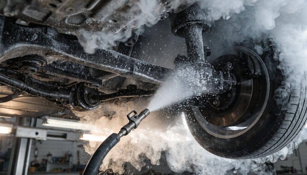 Dry Ice Cleaning (Suchy lód) – rewolucja w czyszczeniu silników i podwozi