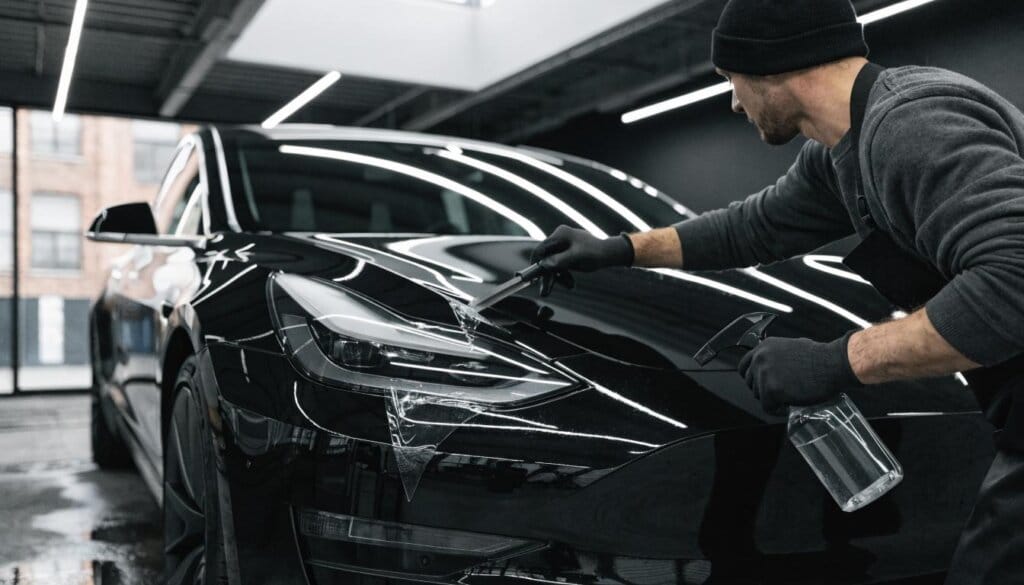 Tesla i miękki lakier – dlaczego auta elektryczne wymagają PPF od razu po zakupie?