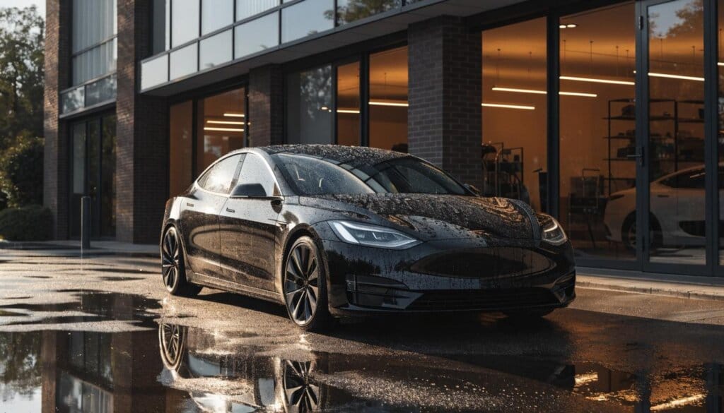 Tesla i miękki lakier – dlaczego auta elektryczne wymagają PPF od razu po zakupie?