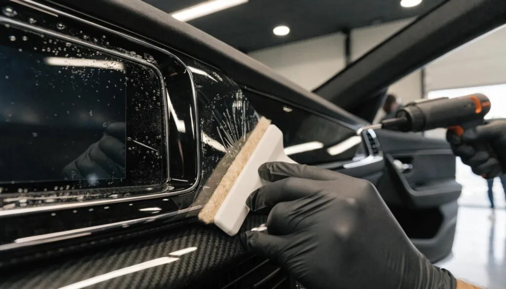 Zabezpieczenie Piano Black we wnętrzu – koniec z porysowaną konsolą