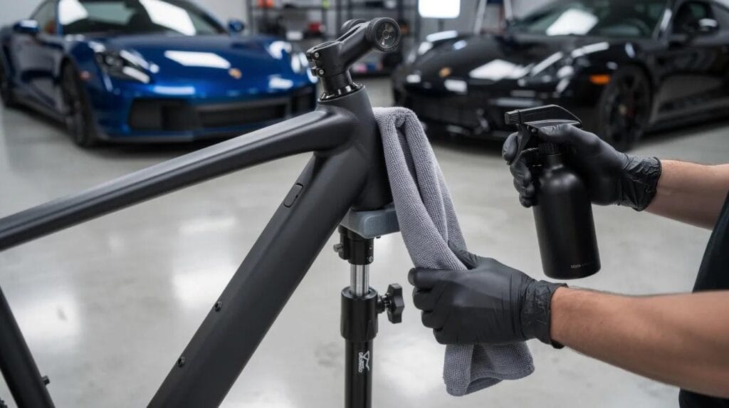 Detailing e-bike: pielęgnacja matowej ramy i baterii