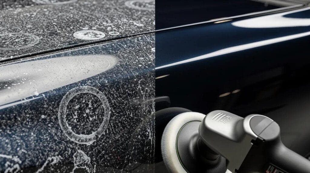 Water Spots: dlaczego woda z kranu brudzi lakier